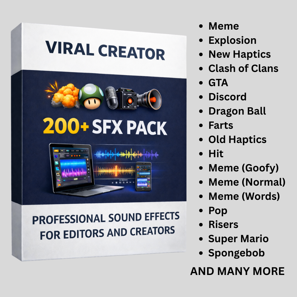 200+ Viral Creator SFX Pack